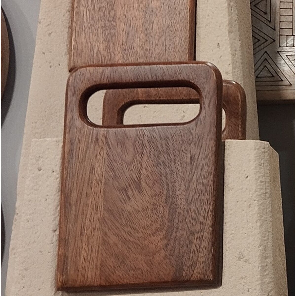 Vase Home ESPRIT Brown Beige Mango wood Papier-mch