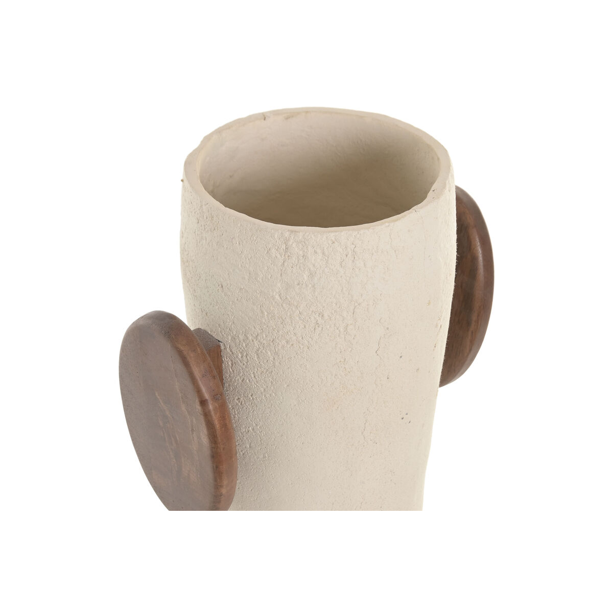 Vase Home ESPRIT Brown Beige Mango wood Papier-mch