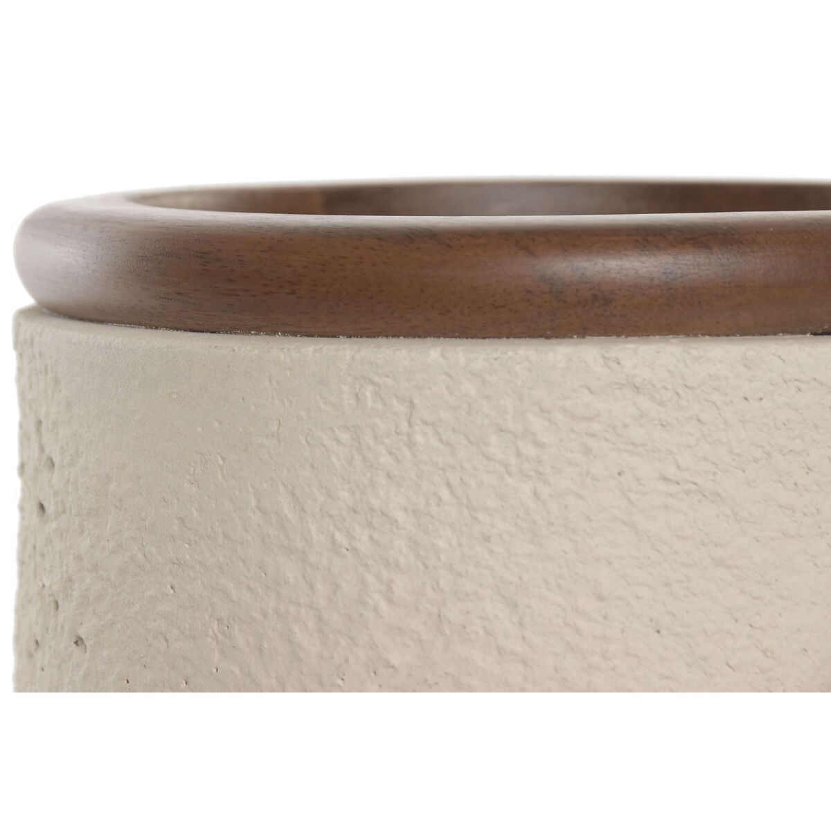Vase Home ESPRIT Brown Beige Terracotta Mango wood 16 x 16 x 40 cm