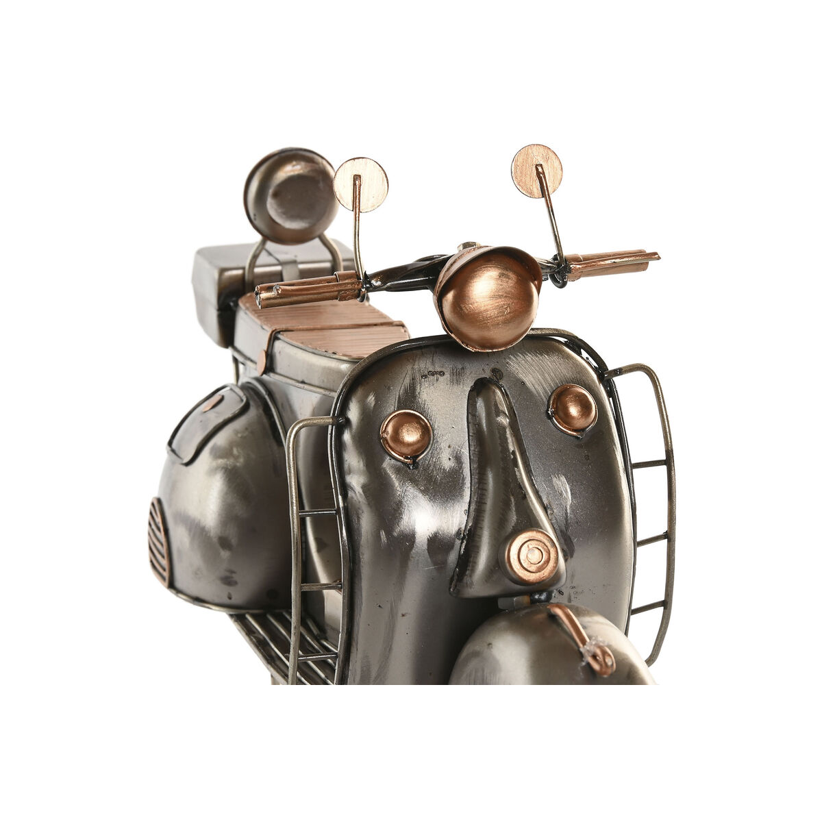 Decorative Figure Home ESPRIT Golden Silver Motorbike Vintage 30 x 11 x 17 cm