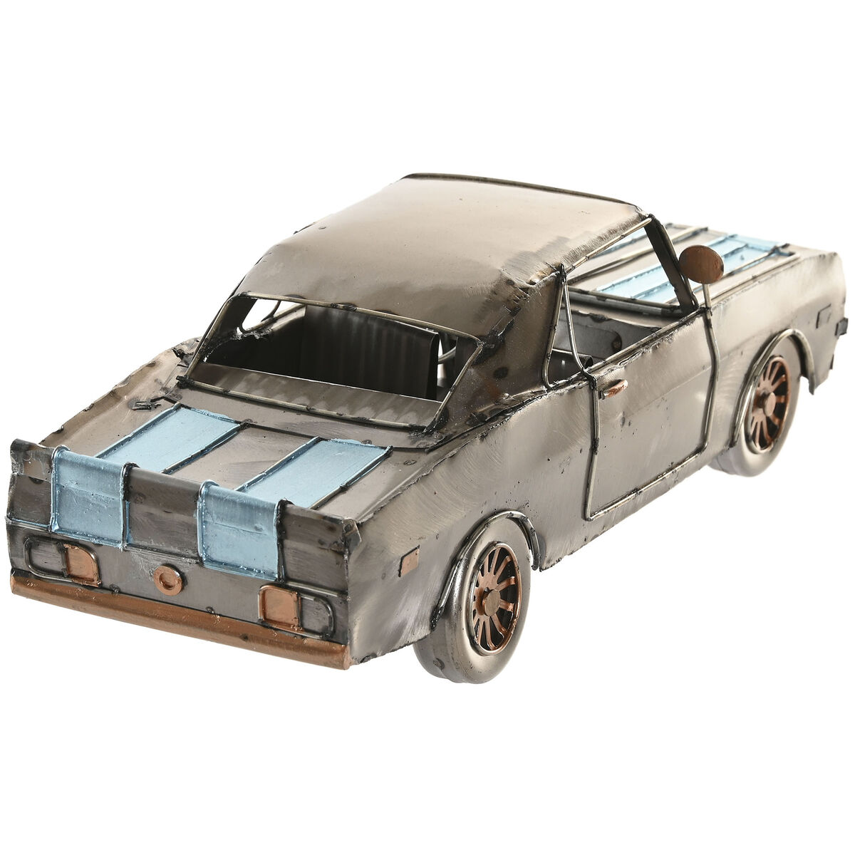 Decorative Figure Home ESPRIT Blue Silver Car Vintage 30 X 11 X 10 CM