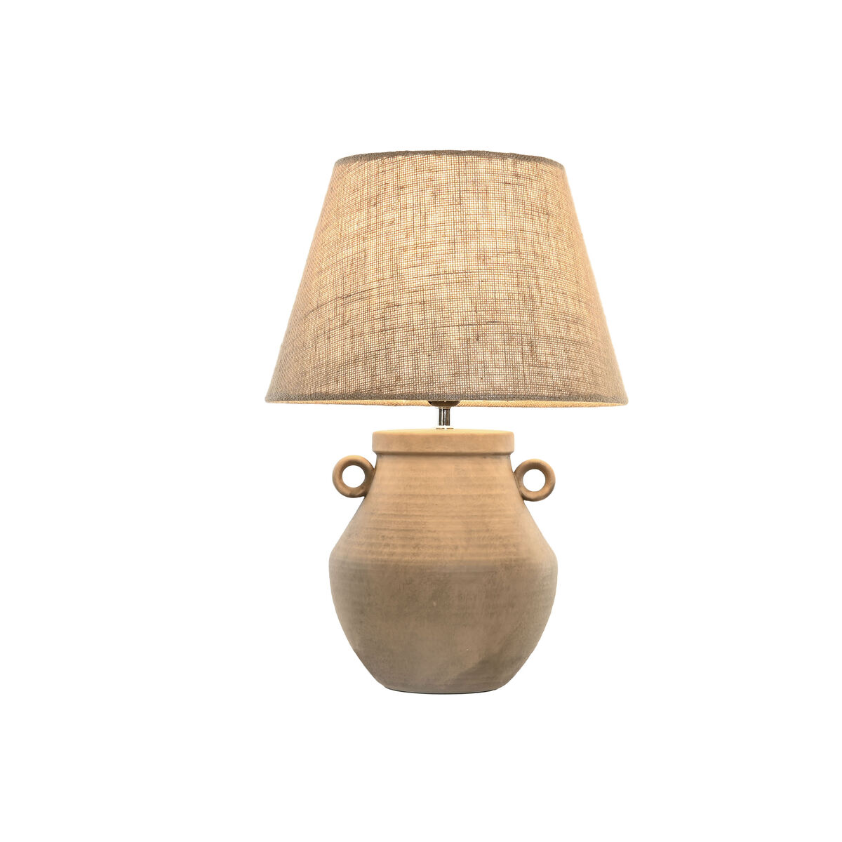 Lamp Shade Home ESPRIT Brown Jute Metal 40 x 40 x 25 cm (2 Units)