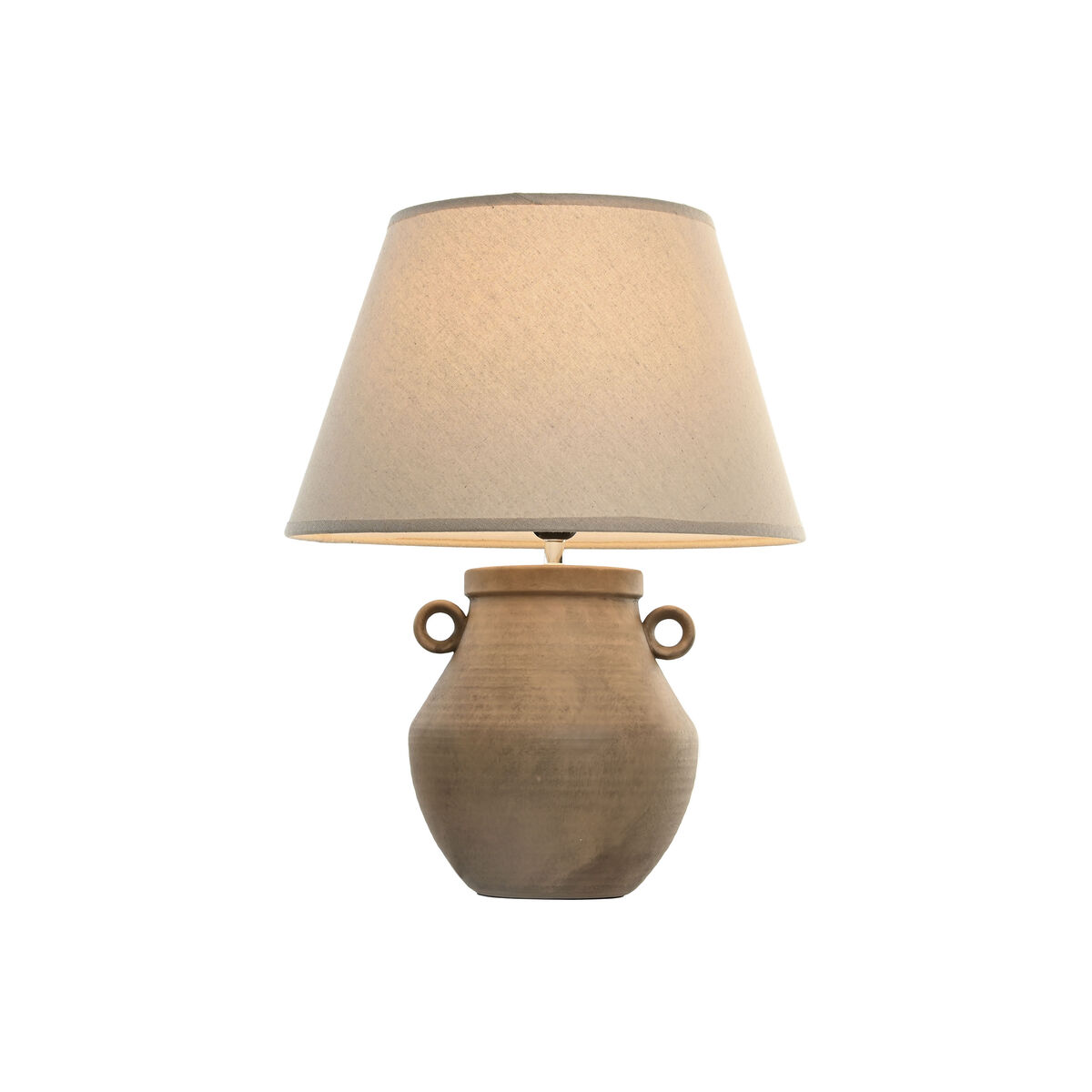 Lamp Shade Home ESPRIT Beige Linen Metal 40 x 40 x 25 cm (2 Units)
