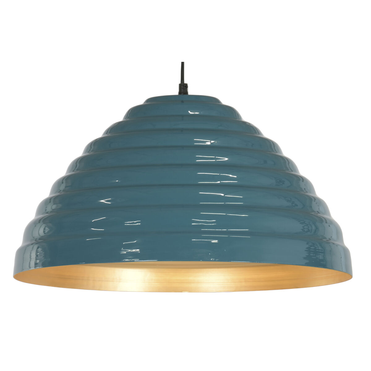 Ceiling Light Home ESPRIT Blue Metal Iron 50 W 50 x 50 x 28 cm