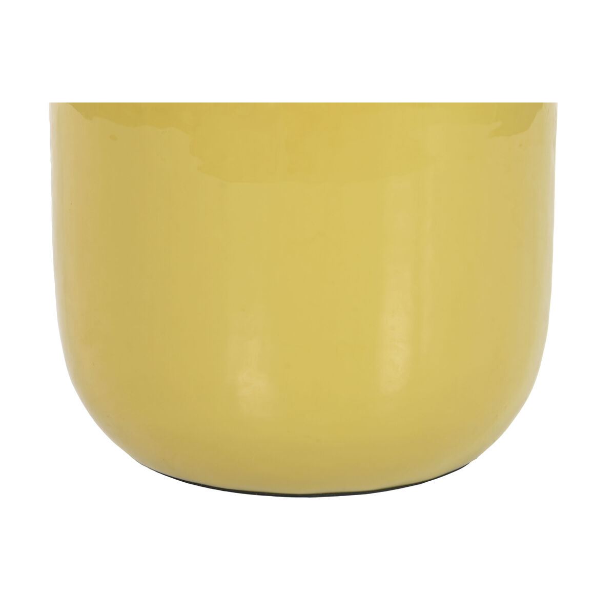 Vase Home ESPRIT Mustard Iron Urban Lacquered 36 x 36 x 51 cm