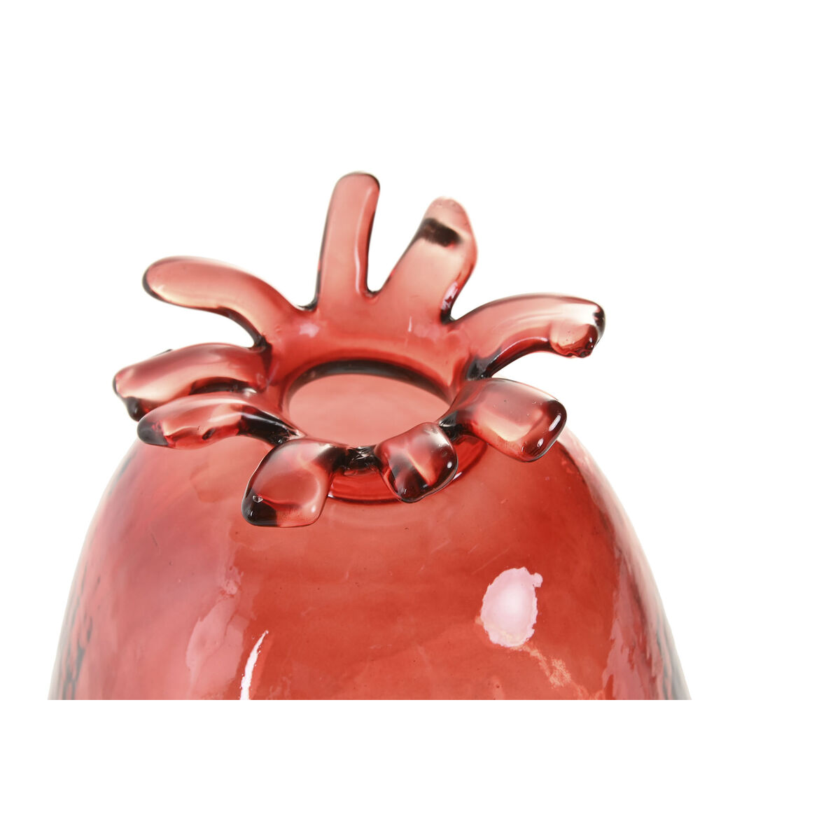 Vase Home ESPRIT Maroon Crystal Modern