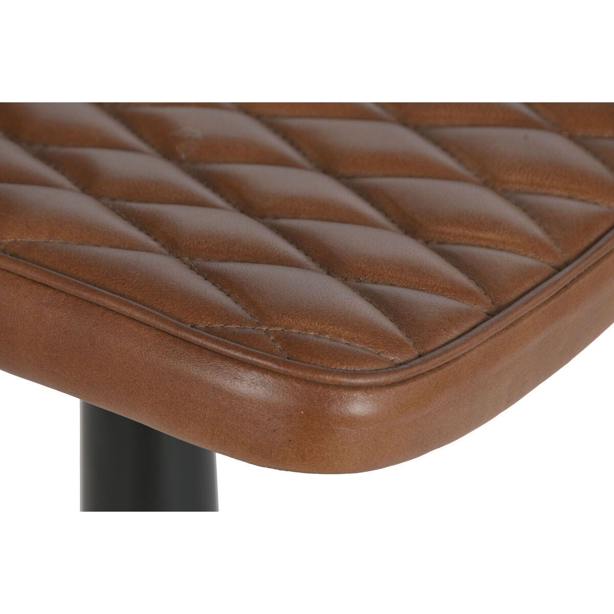 Stool Home ESPRIT Leather Iron