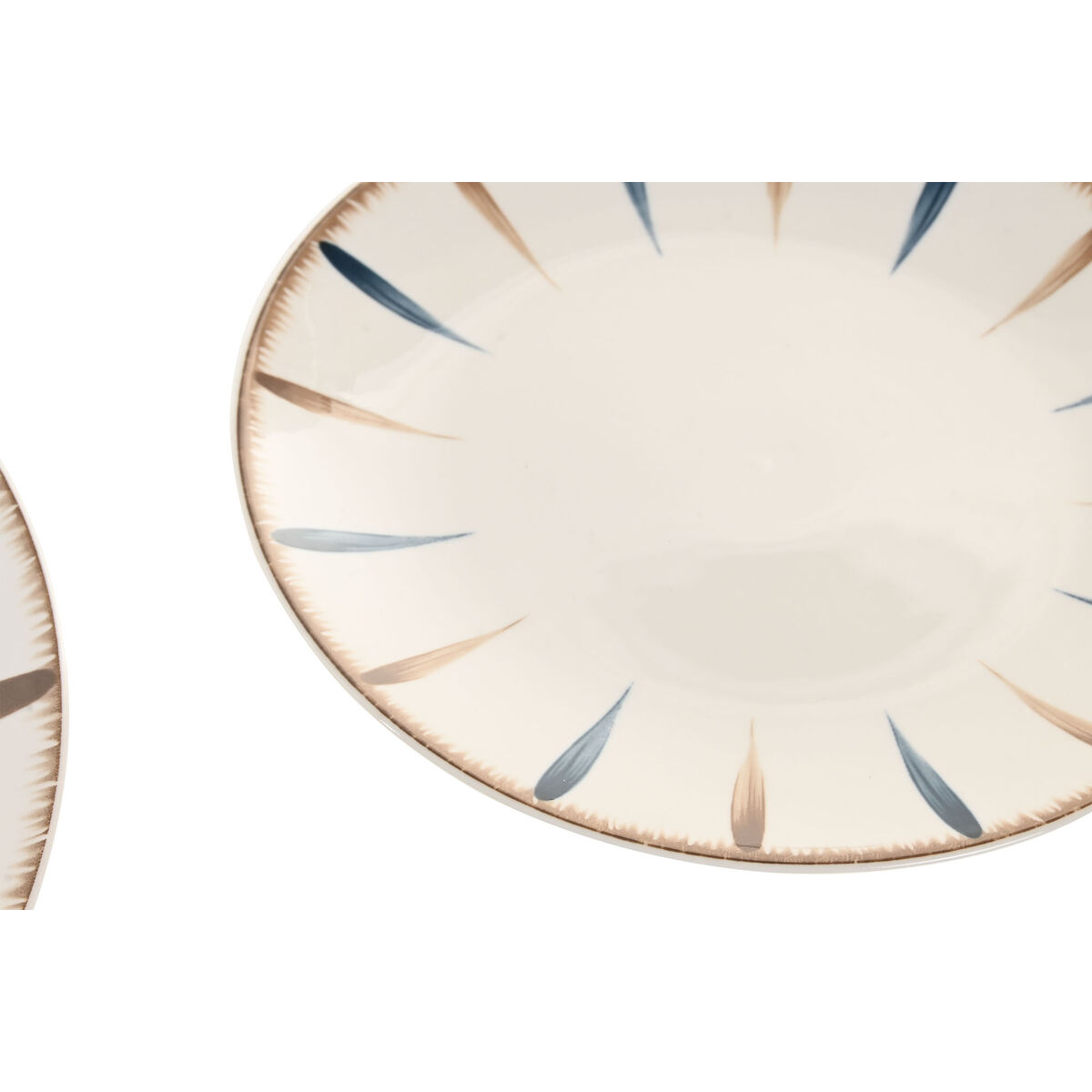 Tableware Home ESPRIT Blue White Porcelain 18 Pieces