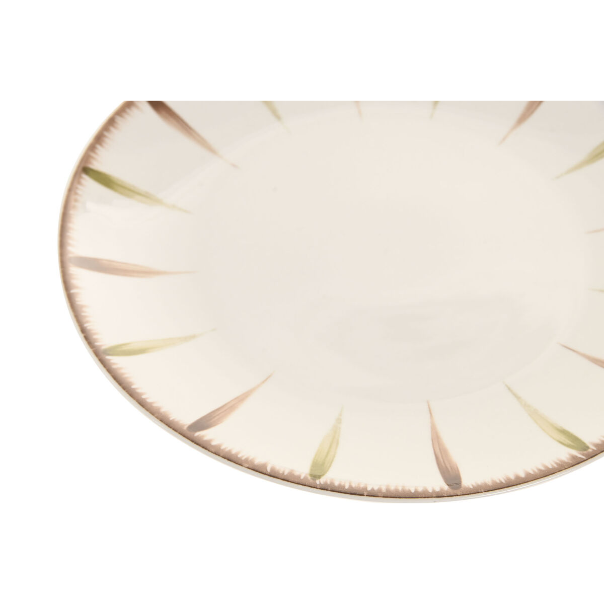 Tableware Home ESPRIT White Green Porcelain 18 Pieces