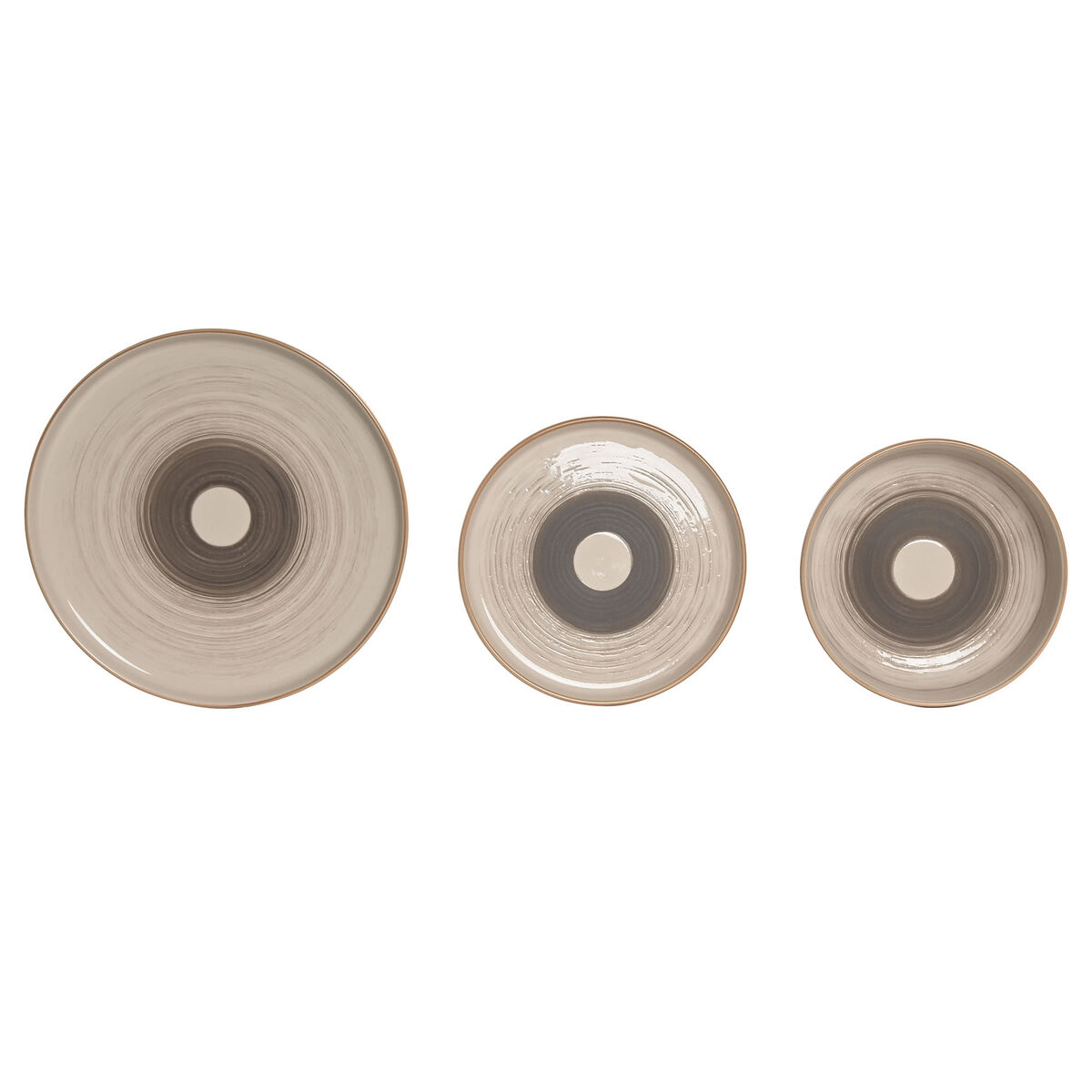Tableware Home ESPRIT Beige Stoneware 18 Pieces