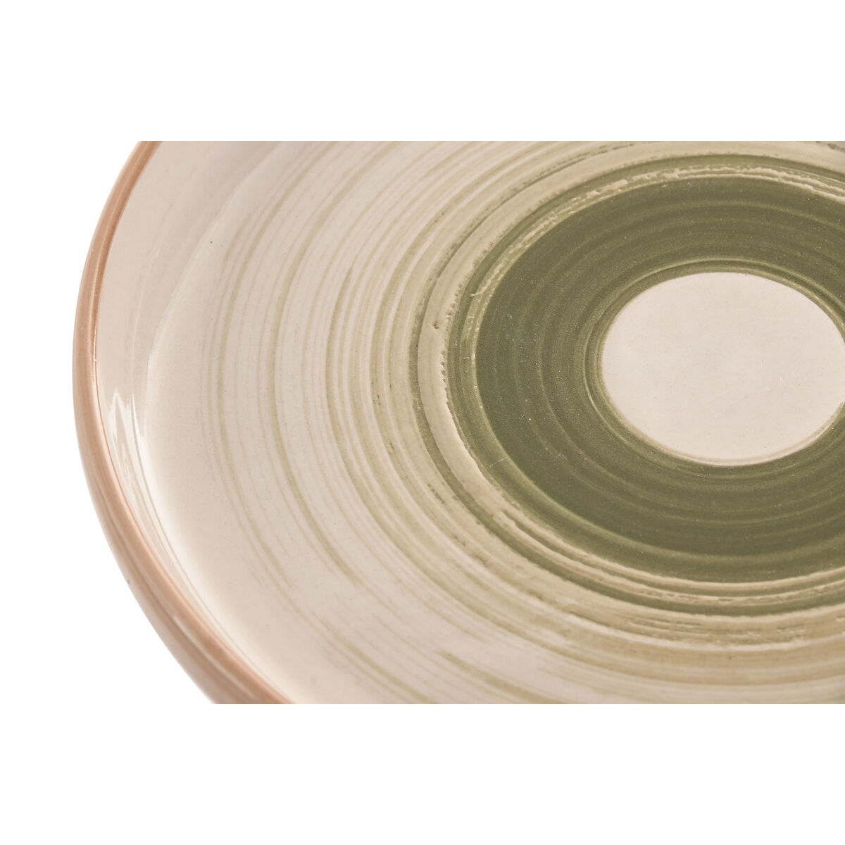 Tableware Home ESPRIT Green Stoneware 18 Pieces