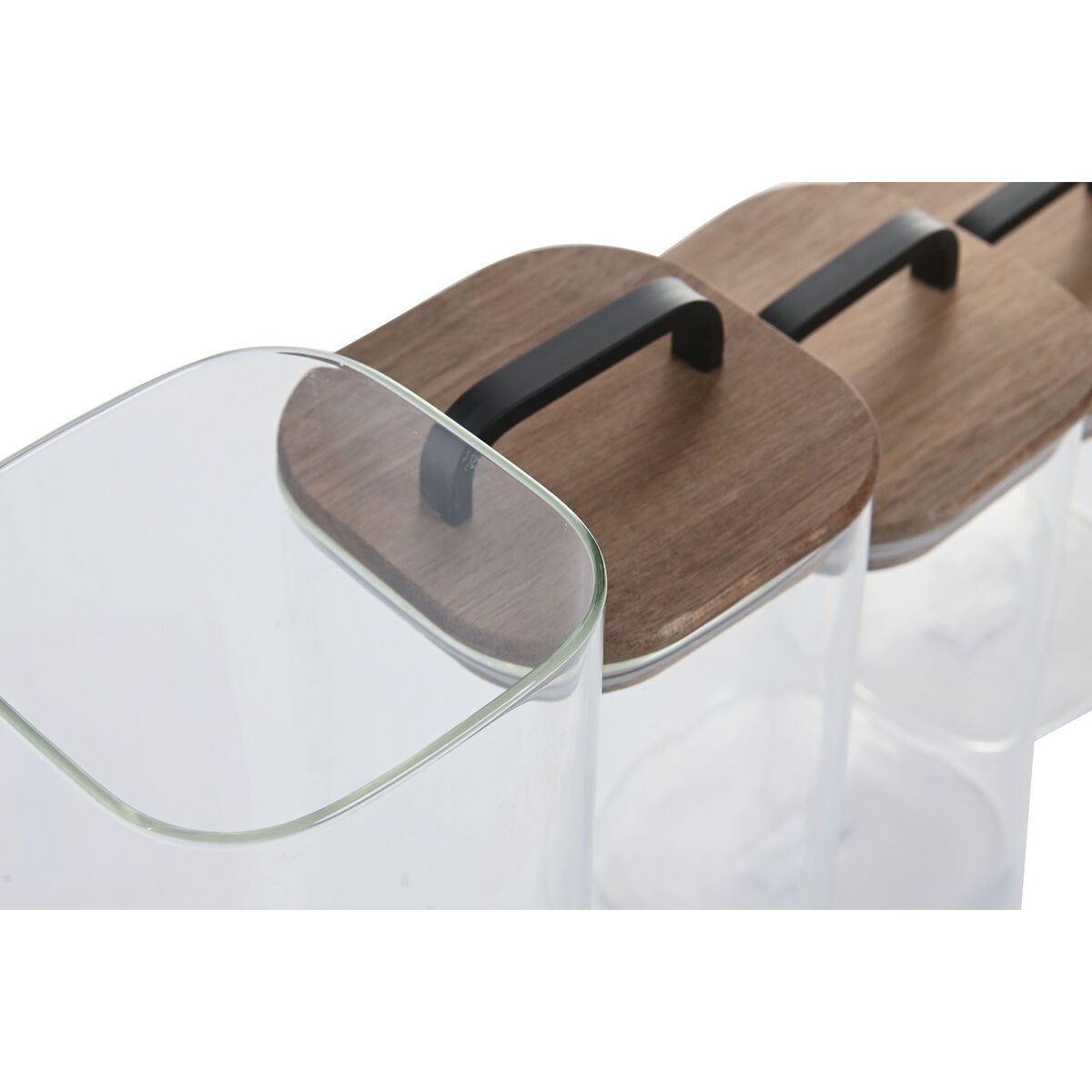 4 Tubs Home ESPRIT Transparent Natural 4 Pieces
