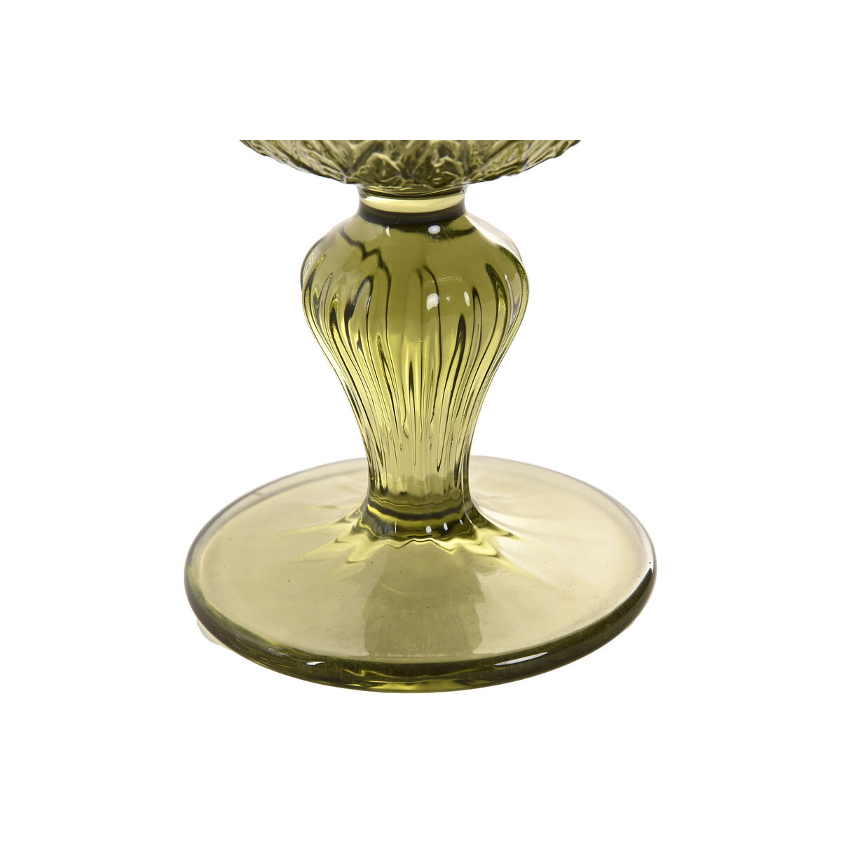 Set of cups Home ESPRIT Green Crystal Sheet 340 ml (6 Units)