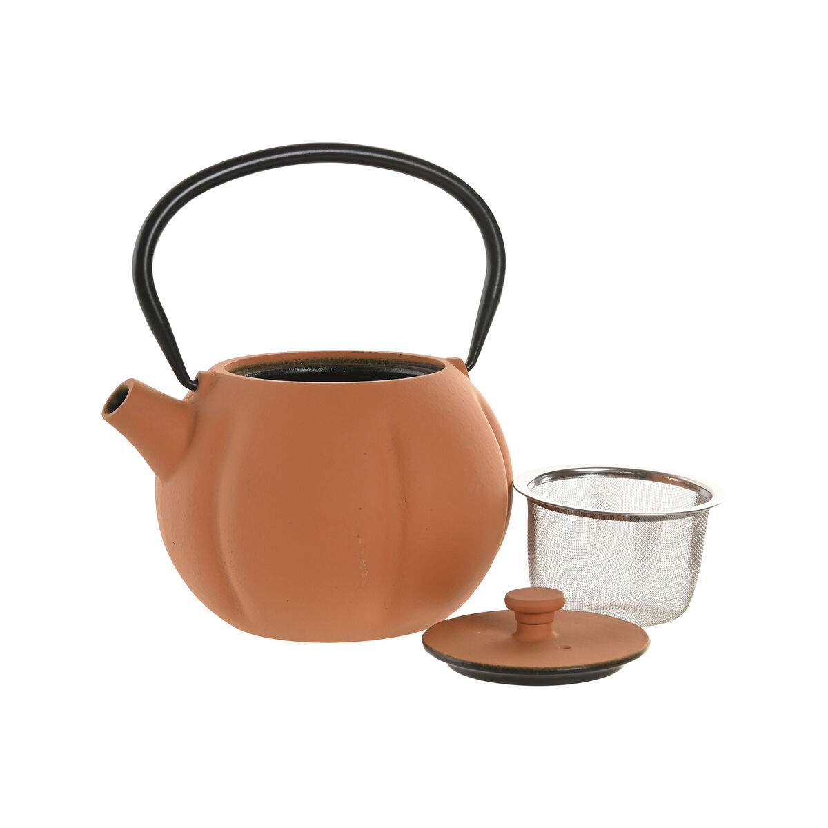 Teapot Home ESPRIT Green Orange Stainless steel Iron 1 L (2 Units)