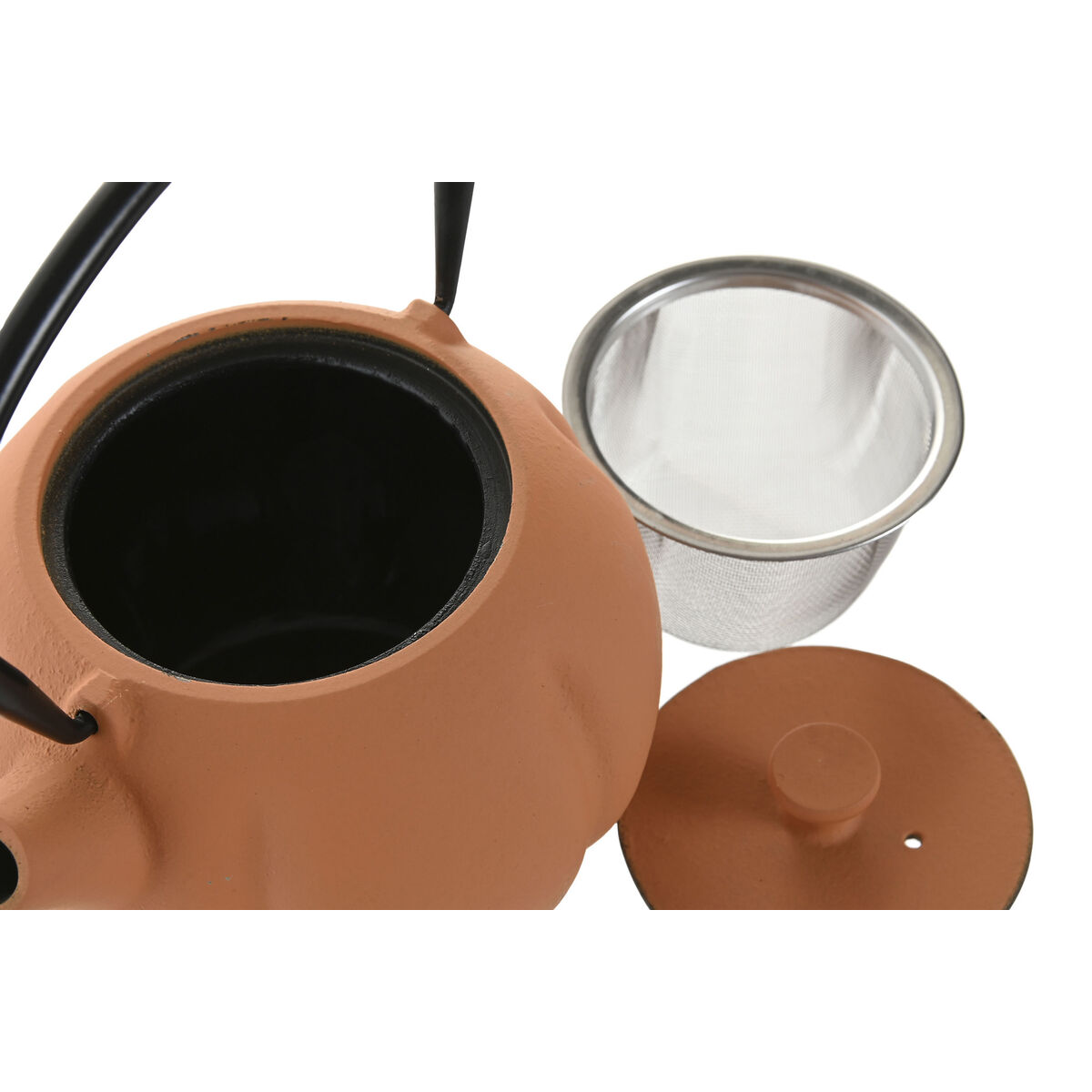 Teapot Home ESPRIT Green Orange Stainless steel Iron 1 L (2 Units)