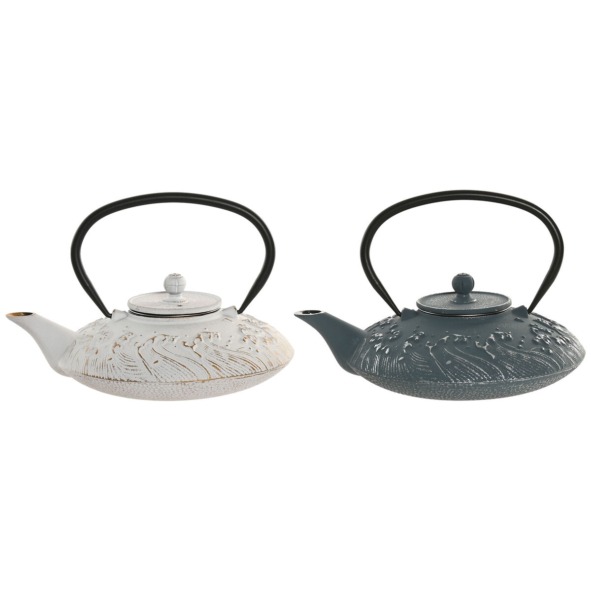 Teapot Home ESPRIT Blue White Stainless steel Iron 800 ml (2 Units) Teapot Home ESPRIT Blue White Stainless steel Iron 800 ml (2 Units)