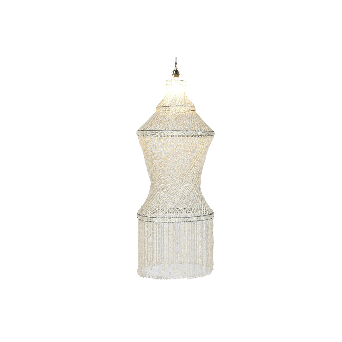 Ceiling Light Home ESPRIT White Shells 50 W 52 X 52 X 140 CM