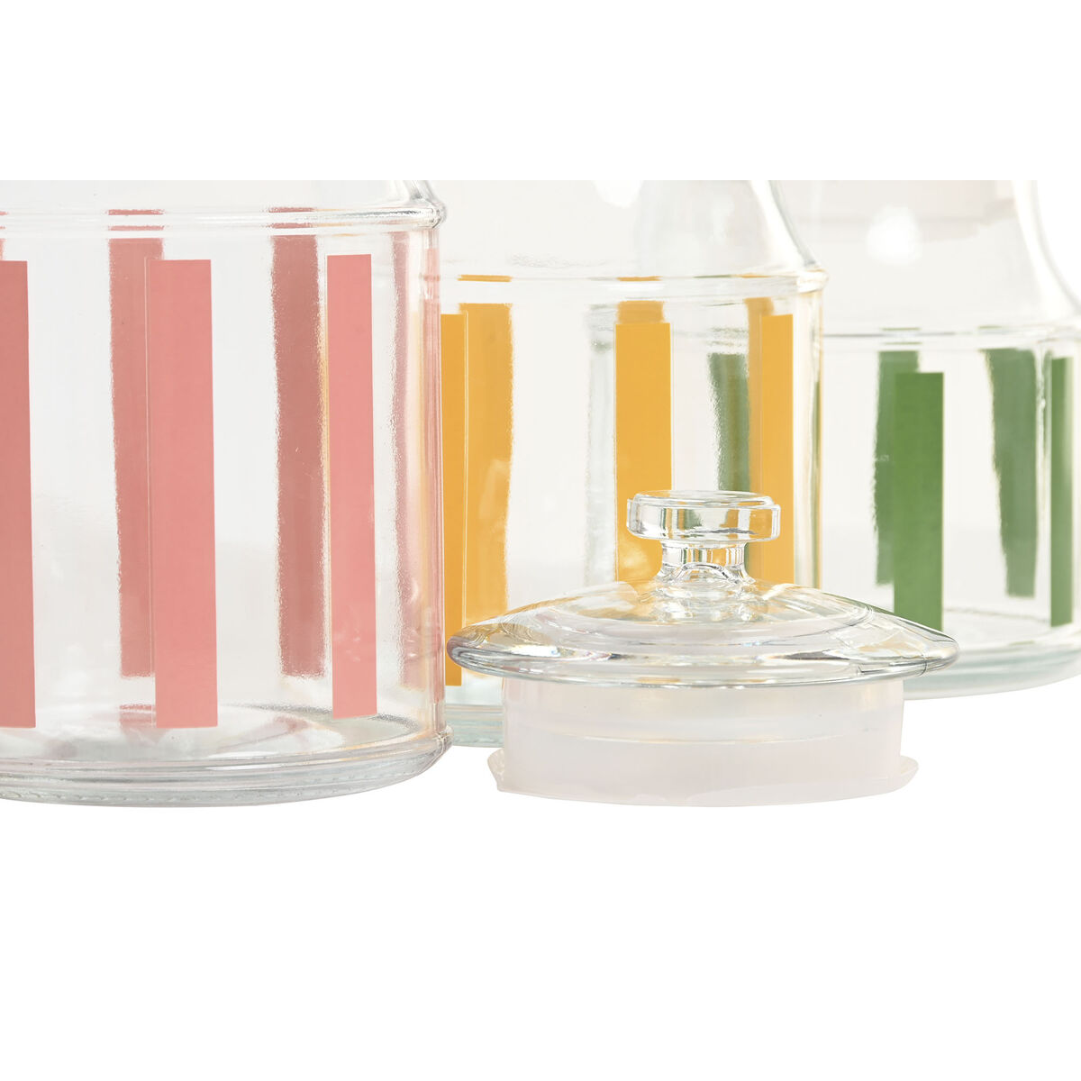 3 Tubs Home ESPRIT Multicolour Stripes Modern 1 L 1,2 L 3 Pieces