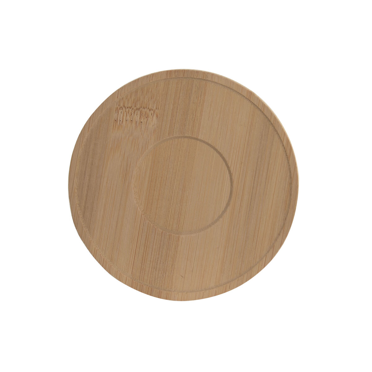 Set of 6 Cups with Plate Home ESPRIT White Bamboo Porcelain 90 ml