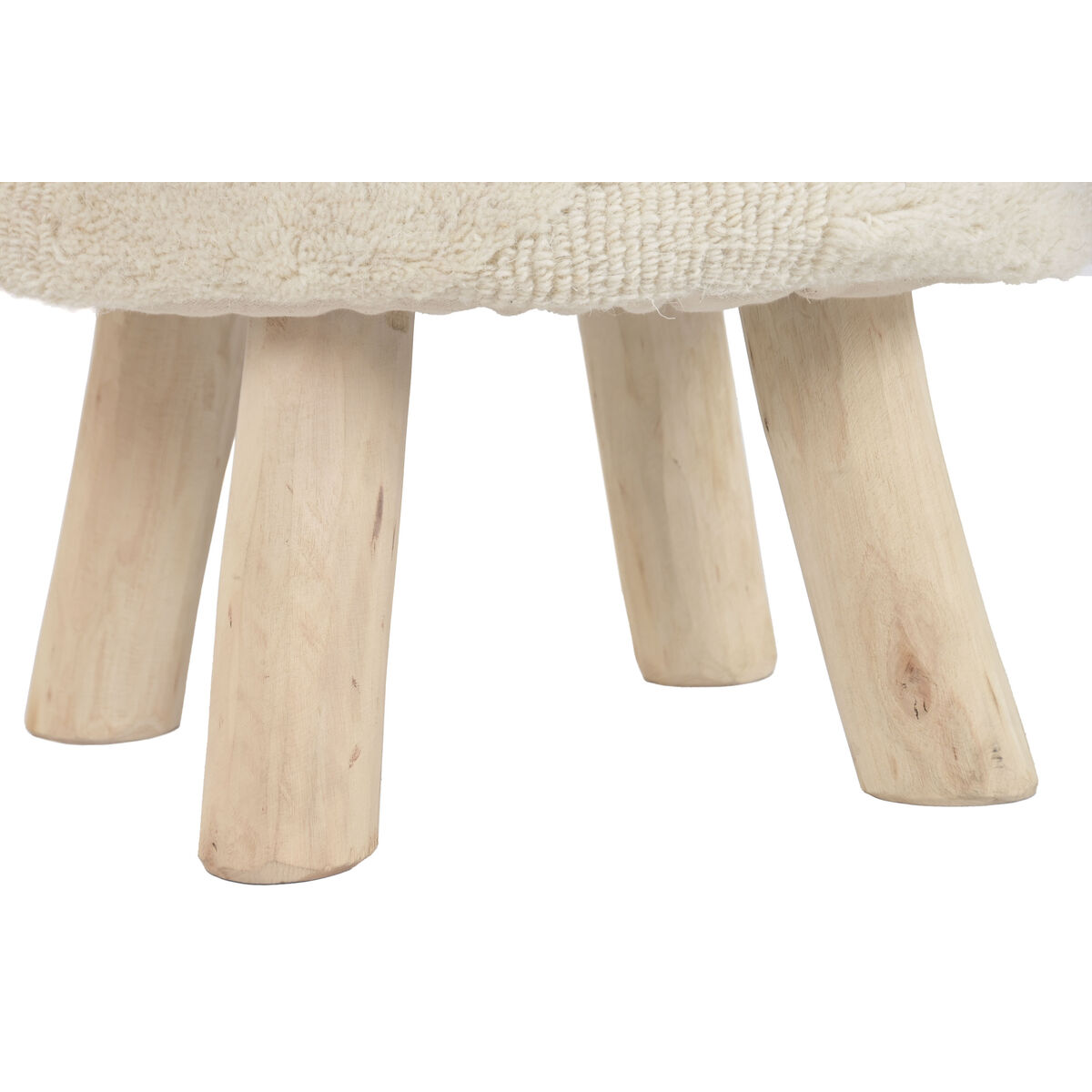 Footrest Home ESPRIT Beige Boho 40 x 40 x 40 cm