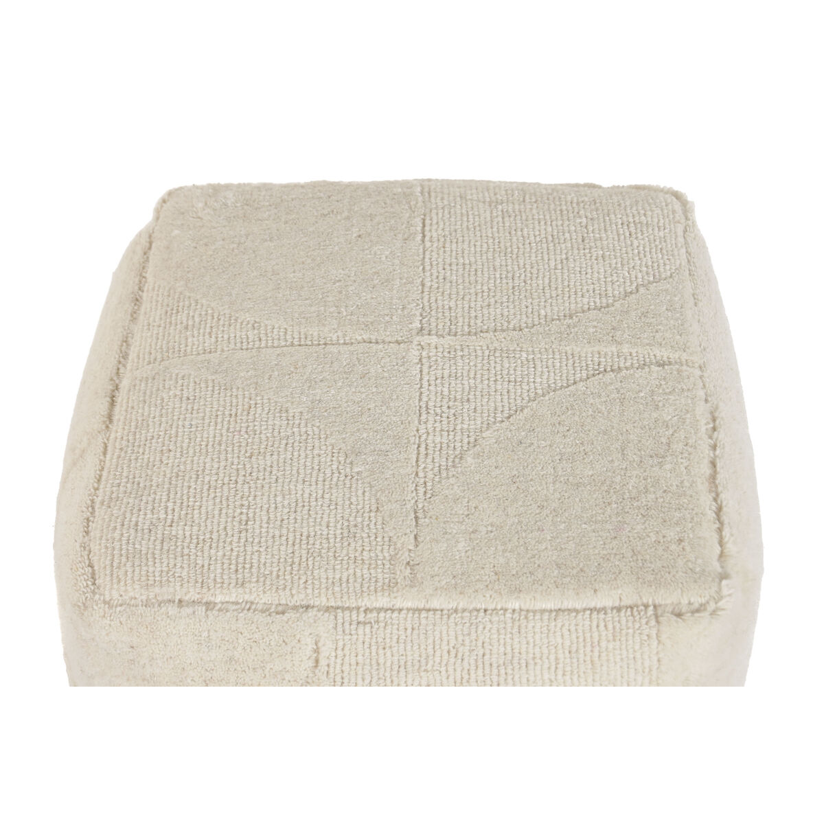 Footrest Home ESPRIT Beige Boho 45 x 45 x 45 cm