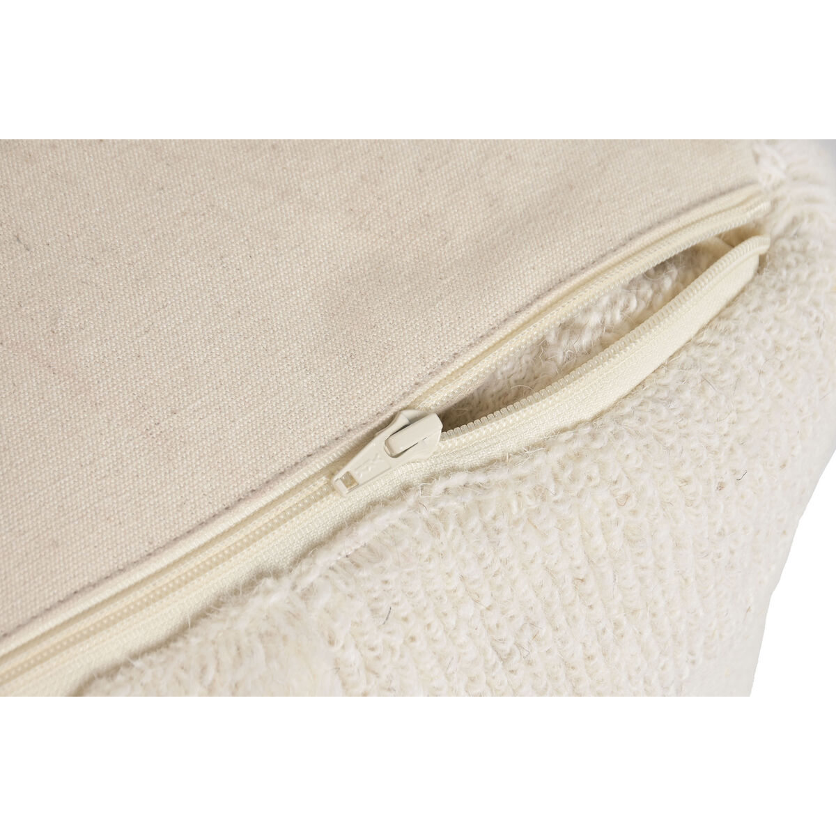 Footrest Home ESPRIT Beige Boho 45 x 45 x 45 cm
