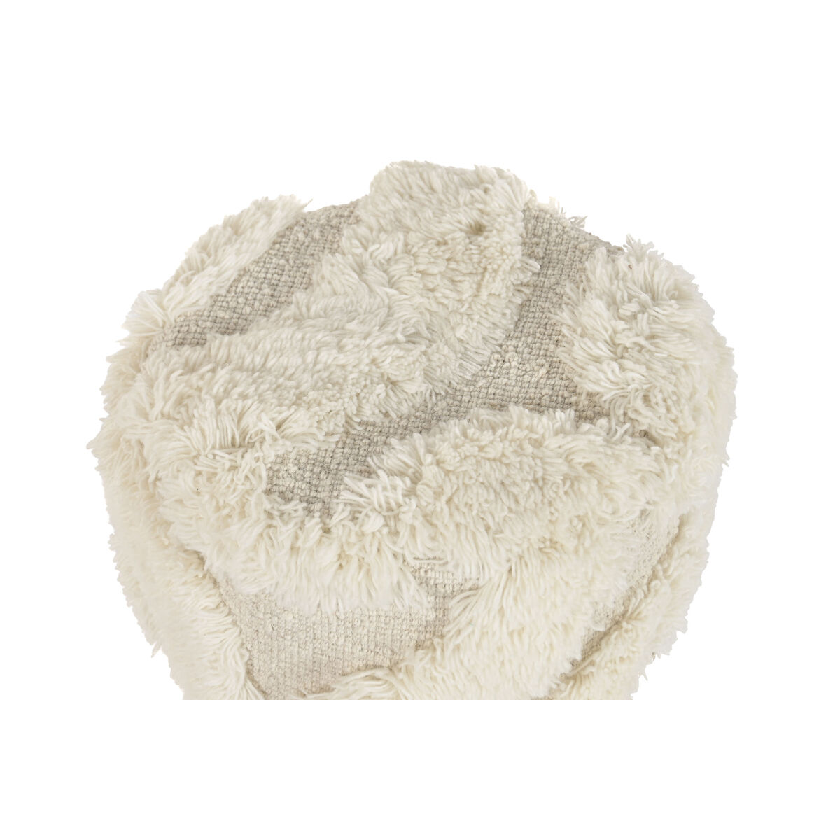 Footrest Home ESPRIT Beige Boho 40 x 40 x 40 cm