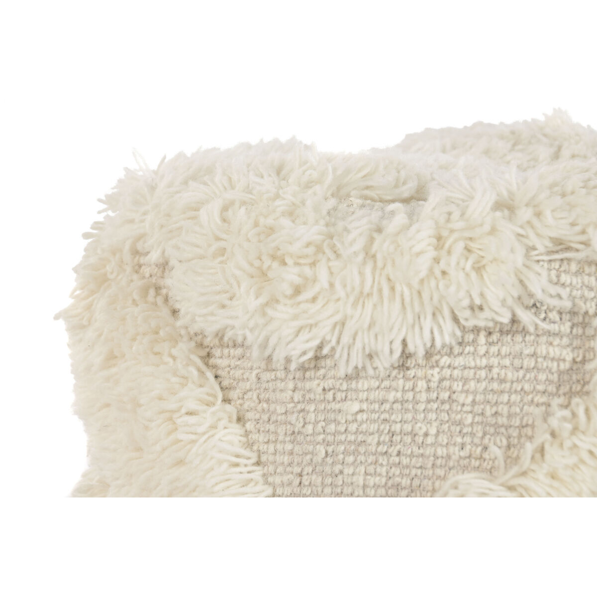 Footrest Home ESPRIT Beige Boho 40 x 40 x 40 cm