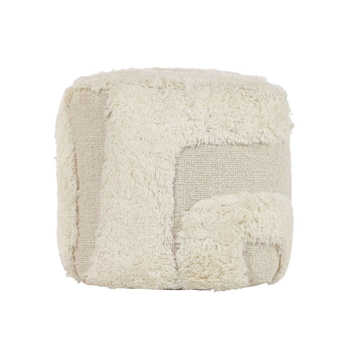 Footrest Home ESPRIT Beige Boho 45 x 45 x 45 cm