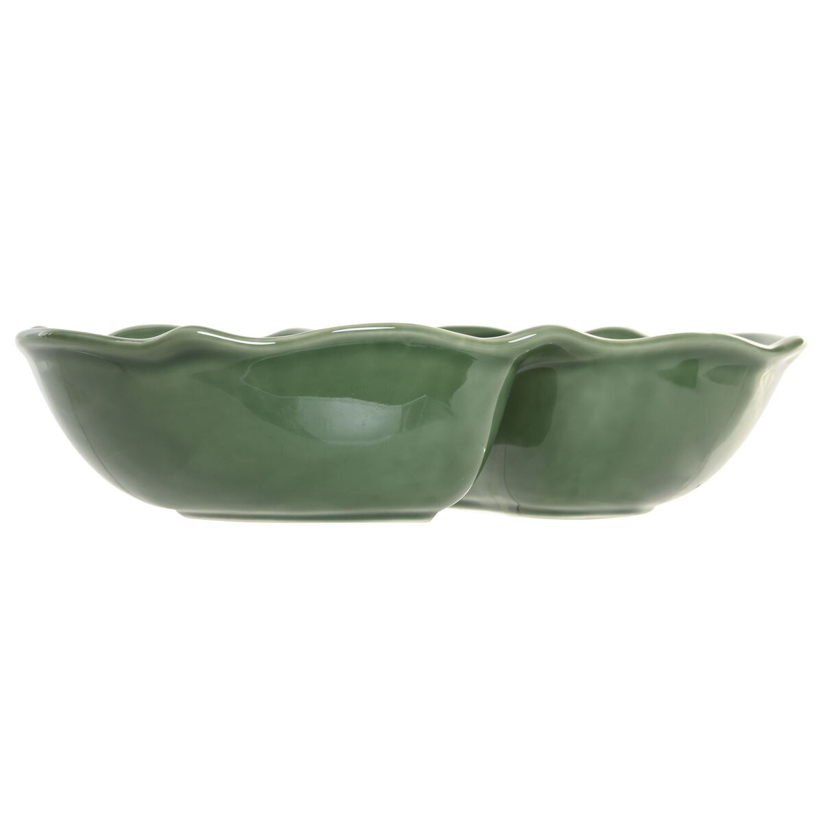 Bowl Home ESPRIT Green Stoneware Cottage With relief