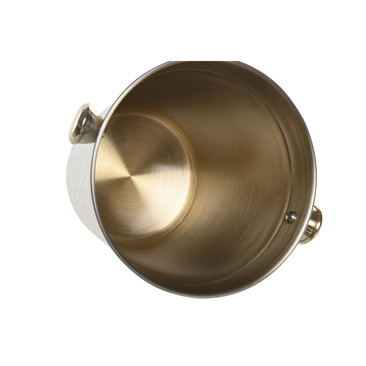 Ice Bucket Home ESPRIT White Golden Stainless steel Aluminium 17 x 14 x 13 cm