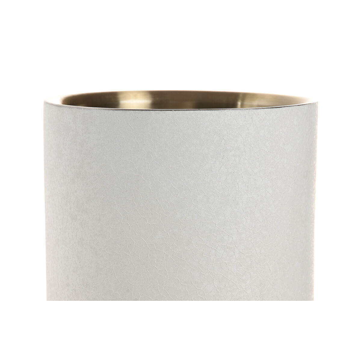 Bottle Cooler Home ESPRIT White Golden Stainless steel Aluminium 12 x 12 x 18 cm