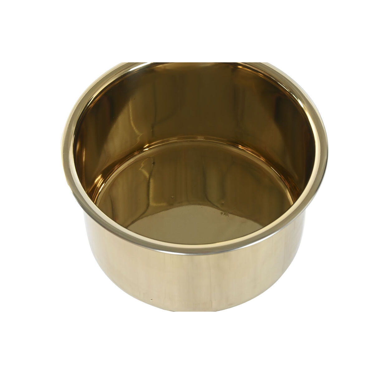 Champagne Cooler Home ESPRIT Golden Stainless steel Aluminium Glam 26 x 26 x 80 cm