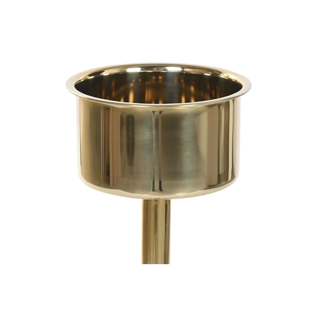 Champagne Cooler Home ESPRIT Golden Stainless steel Aluminium Glam 26 x 26 x 80 cm