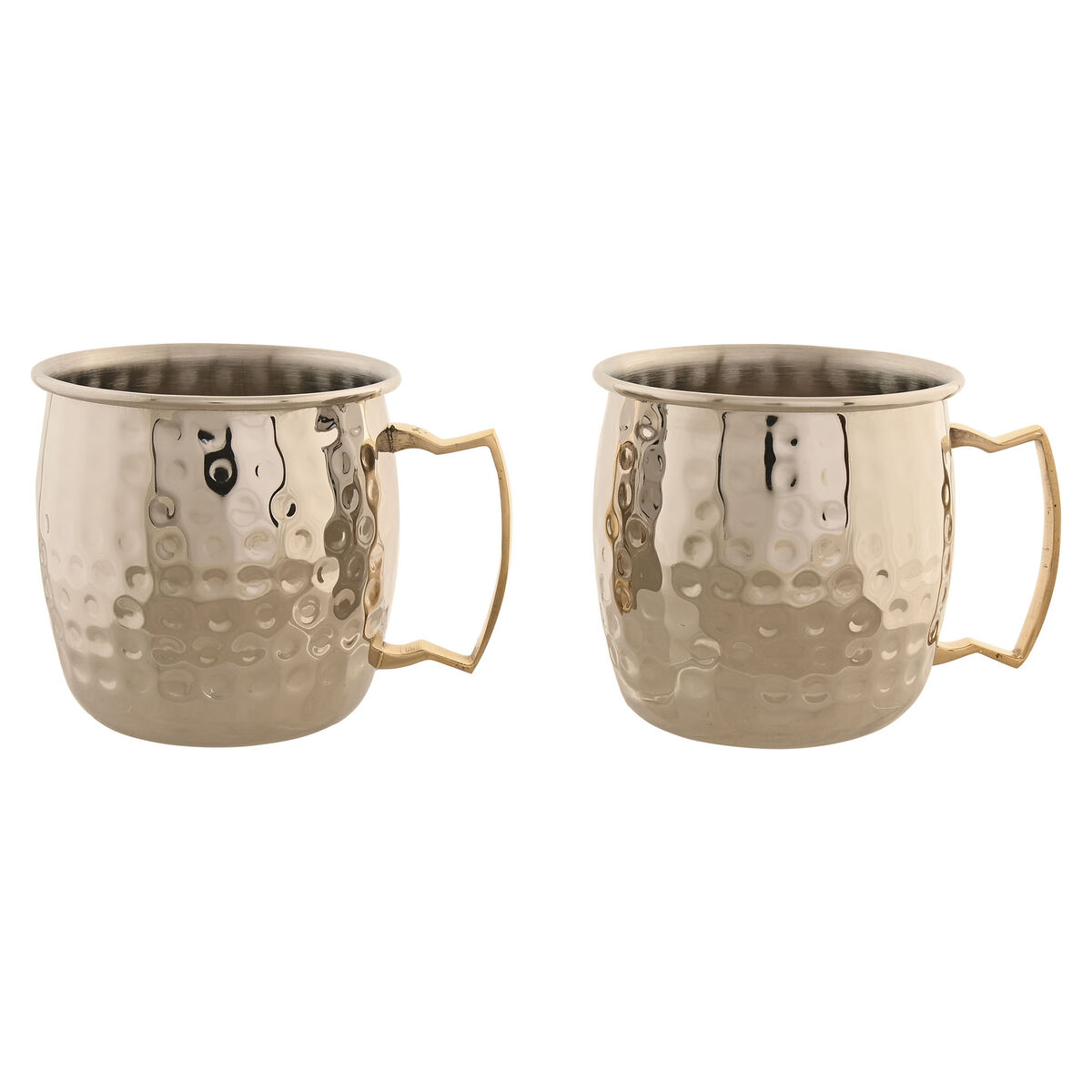 2 Piece Mug Set Home ESPRIT Golden Silver Loft 480 ml (2 Units) 2 Piece Mug Set Home ESPRIT Golden Silver Loft 480 ml (2 Units)