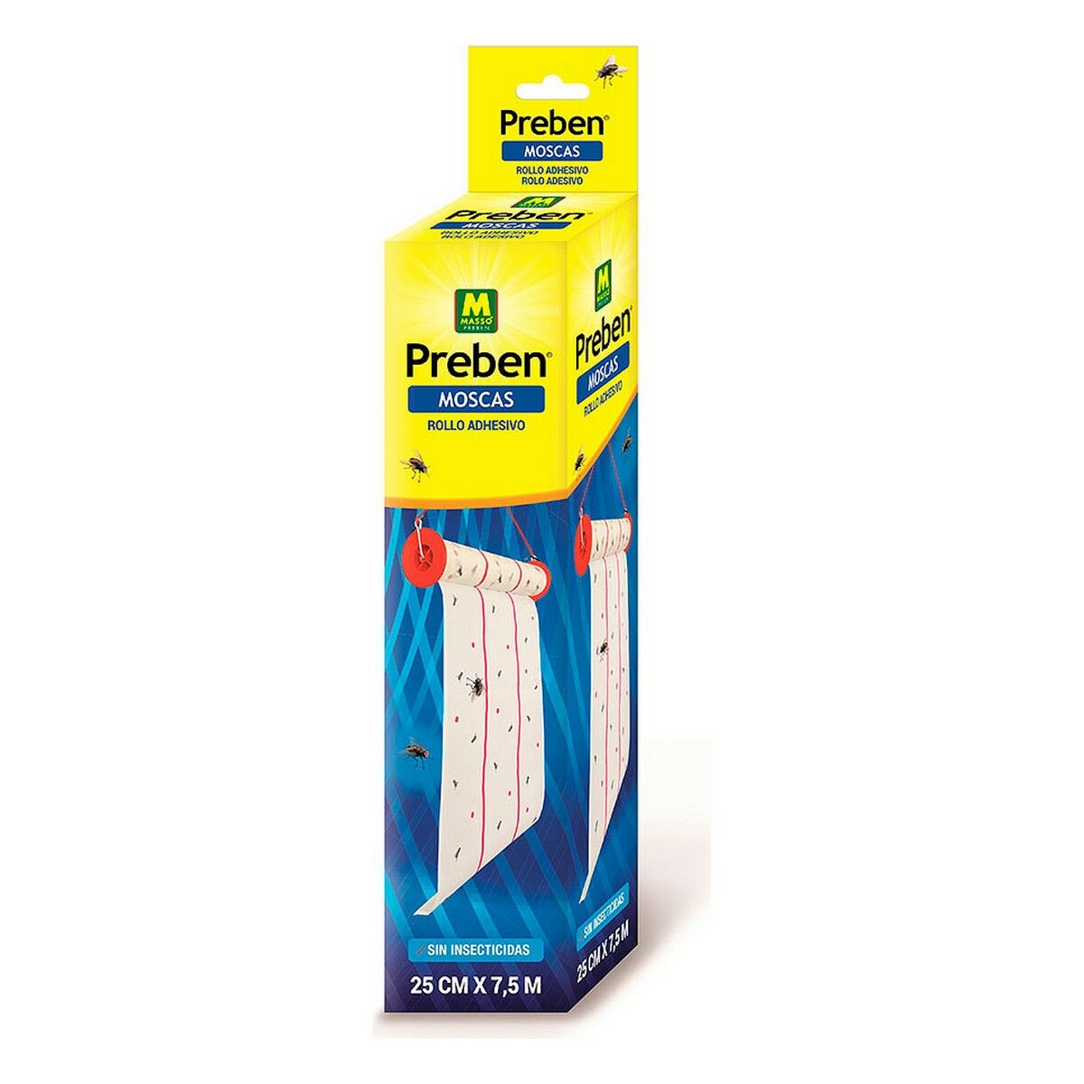 Fly-killer Massó 25 x 7,5 cm Adhesive Tape Roll Fly-killer Massó 25 x 7,5 cm Adhesive Tape Roll