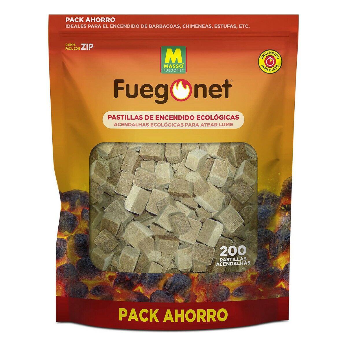 Firelighters MassÃ³ 200 Units