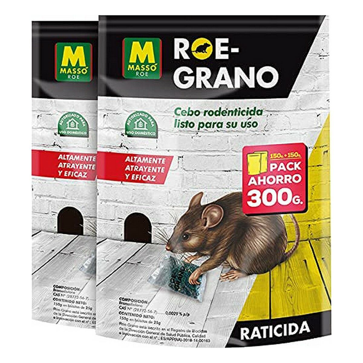 Rat Poison MassÃ³ Roe-grano 300 g