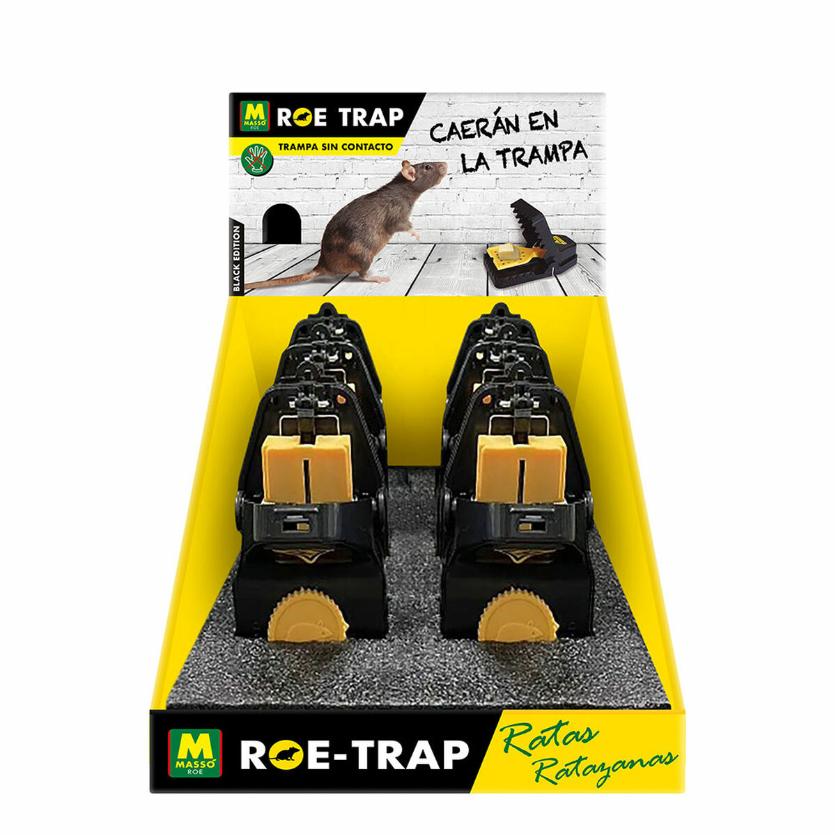 Rat trap MassÃ³ Roe-Trap Black Edition 231702 15,2 x 8 x 7,3 cm