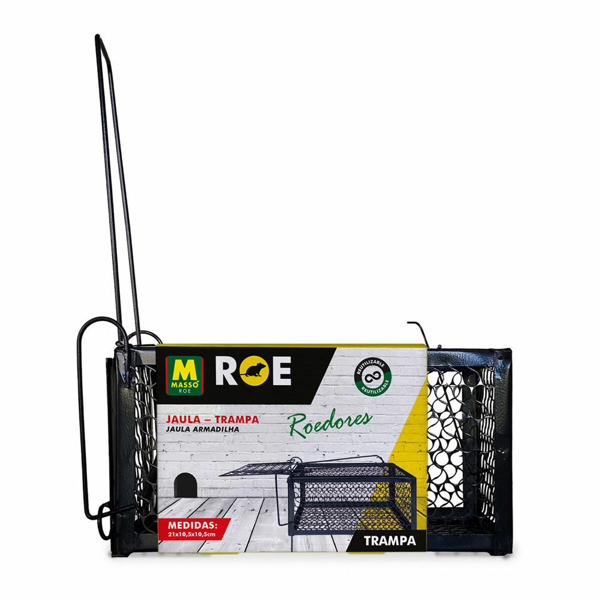Rodent trap Mass ROE 231703 Black 20 x 10,5 x 10,5 cm