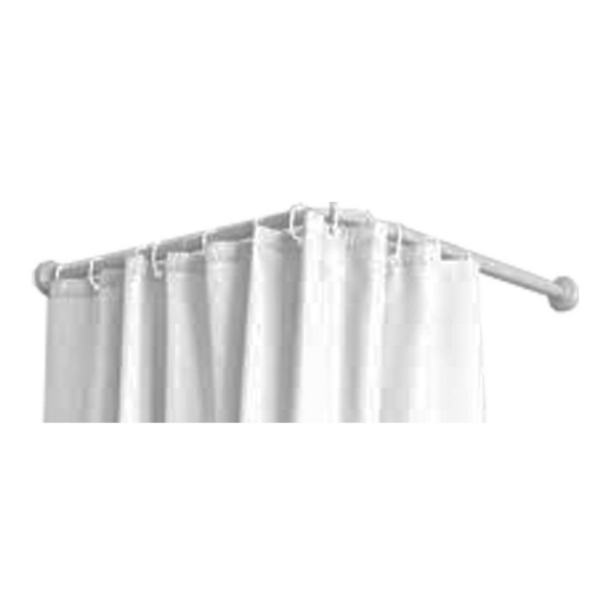 Curtain Bar Mirtak White polypropylene (80 x 80 cm) Curtain Bar Mirtak White polypropylene (80 x 80 cm)