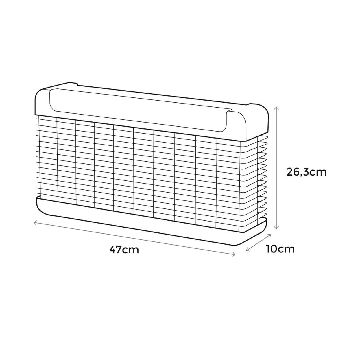 Electric insect killer EDM 06525 Black 11 W 13 W 47 x 26,3 x 10 cm Professional