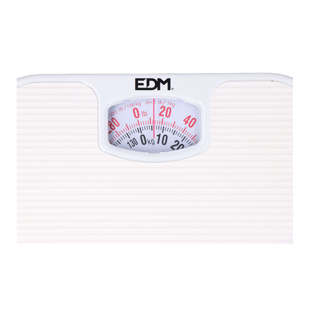 Analogue Scales EDM 07617 polypropylene 130 Kg 26 x 24 x 4 cm 24 x 26 x 4 cm