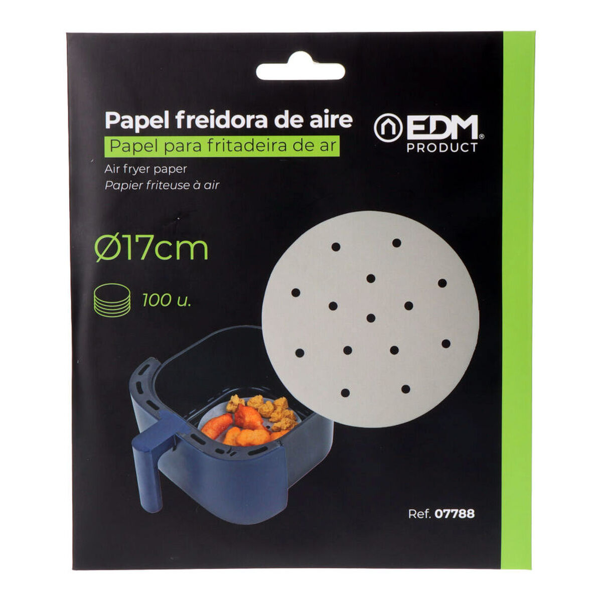 Air fryer paper EDM 07788  17 cm 100 Units