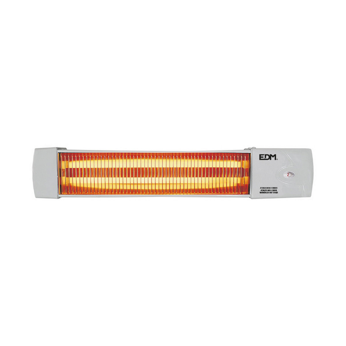 Quartz Heater EDM 07103 07103 White Grey 600-1200 W Baths Quartz Heater EDM 07103 07103 White Grey 600-1200 W Baths