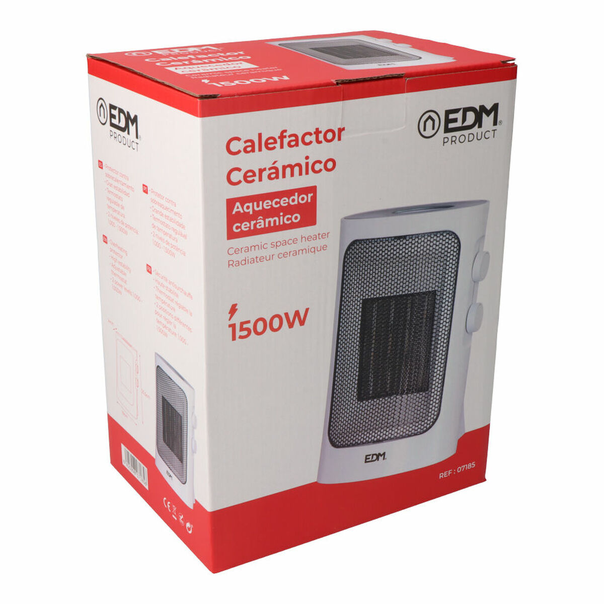 Vertical Heater EDM 07185 White Grey 1000 – 1500 W