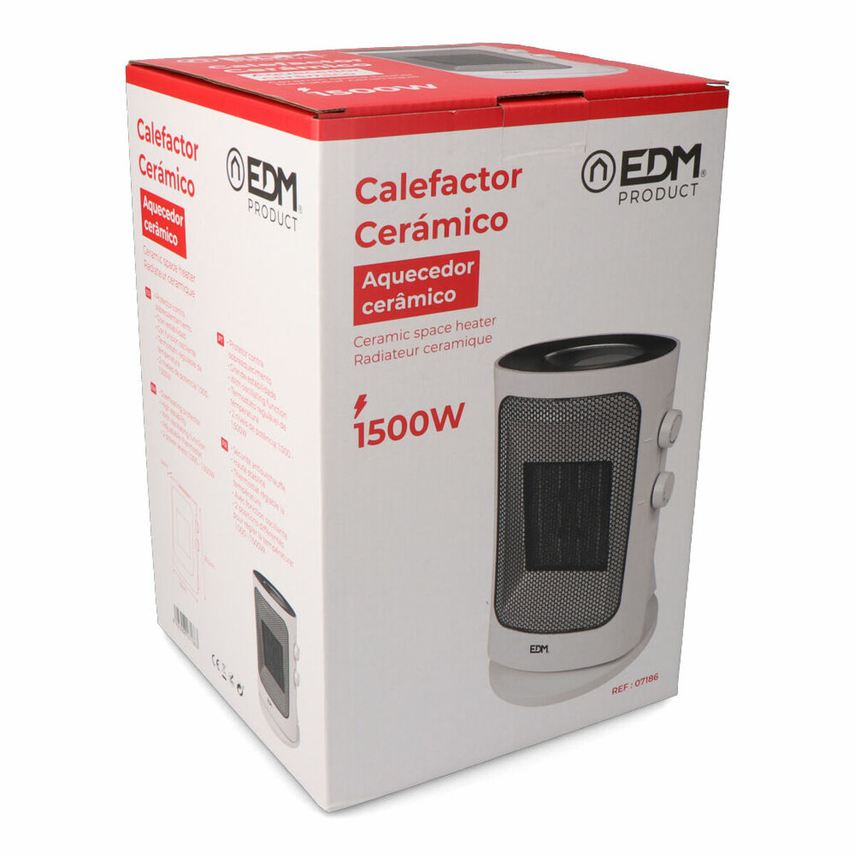 Vertical Heater EDM 07186 Grey 1000 – 1500 W Oscillation