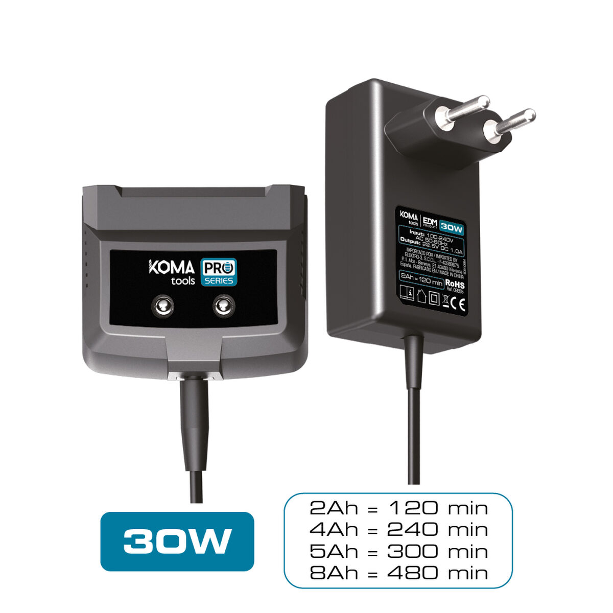 Rechargeable lithium battery Koma Tools