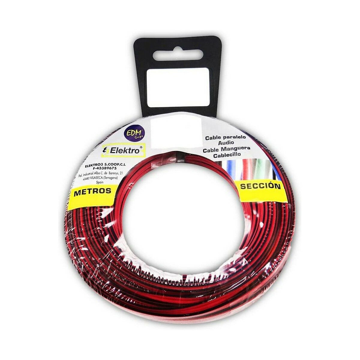 Audio cable EDM 28041 Black Red Red/Black 2 x 0,75 mm 15 m Audio cable EDM 28041 Black Red Red/Black 2 x 0,75 mm 15 m