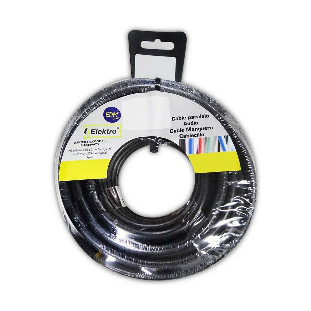 Cable EDM 28314 Black 2 x 1,5 mm 25 m